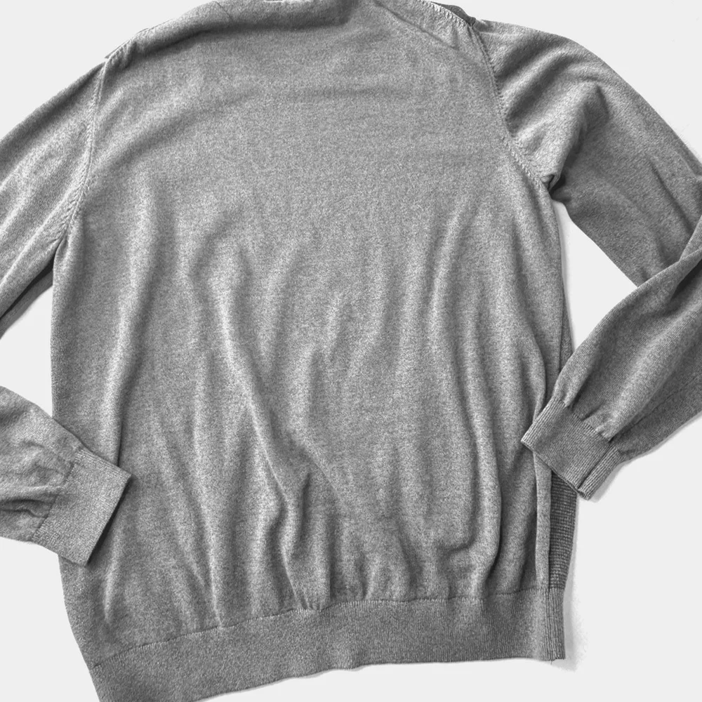 Van Heusen Gray Buffalo Check Cotton Sweater Men’s XL Crewneck Vintage